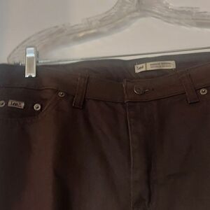 Lee Dark Brown Trousers